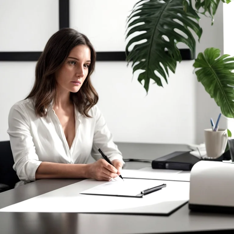 Representative signing a property deed